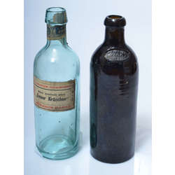 Two glass bottles of mineral water (2 pcs.)