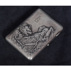 Silver cigarette case