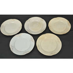 Faience plates (5 pcs.)