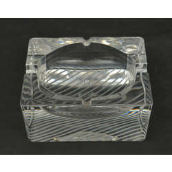 Art deco glass ashtray