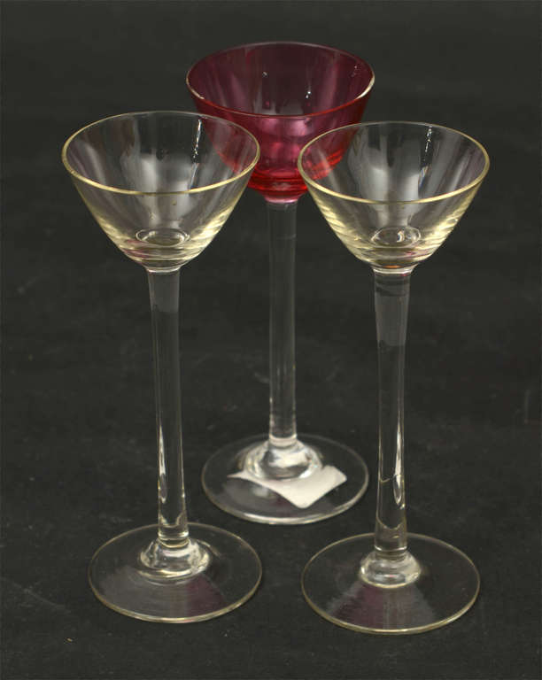 Glass liqueur glasses 3 pcs