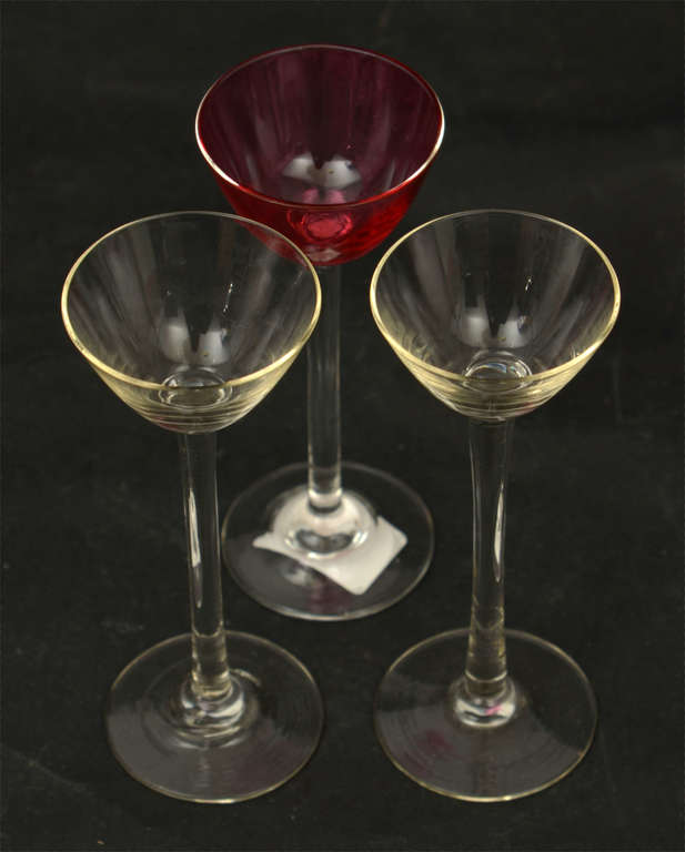 Glass liqueur glasses 3 pcs