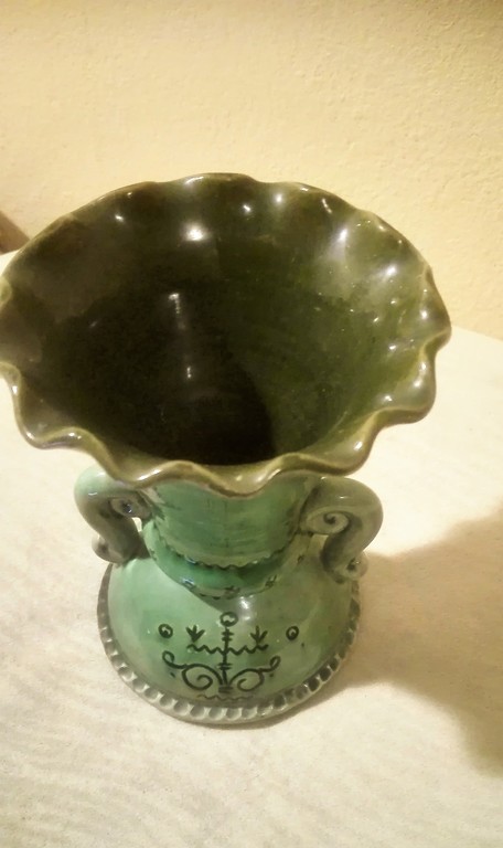 Ceramic vase, 13 cm, the 20th cent. 50 ies, Latvia 