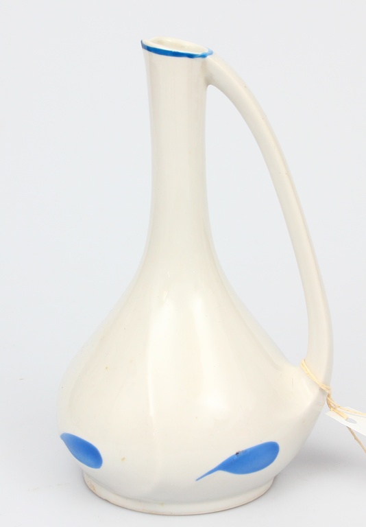 Painted porcelain oil decanter