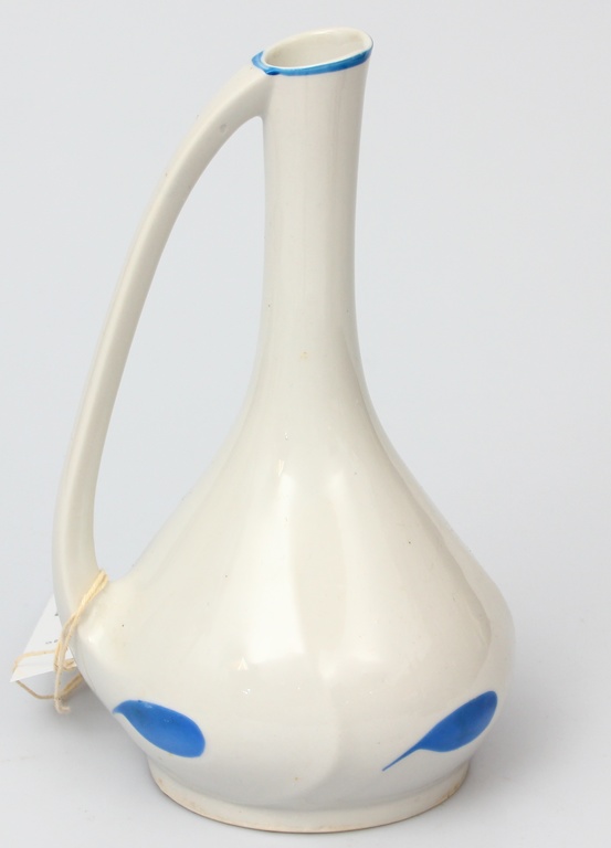 Painted porcelain oil decanter