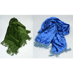 Velvet tablecloths with fringes 2 pcs.