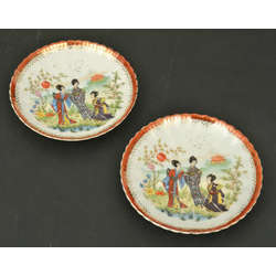 Porcelain plates 2 pcs. (Chinese motif)