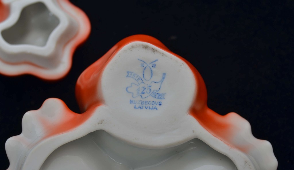 Porcelāna garšvielu trauku komplekts ''Paprika'' ar karotīti