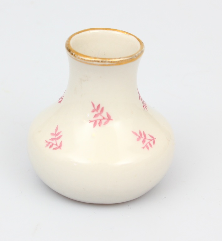 A small porcelain vase