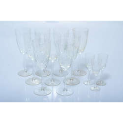 Glasses for white wine 9 pcs + 3 glasses  for vodka 