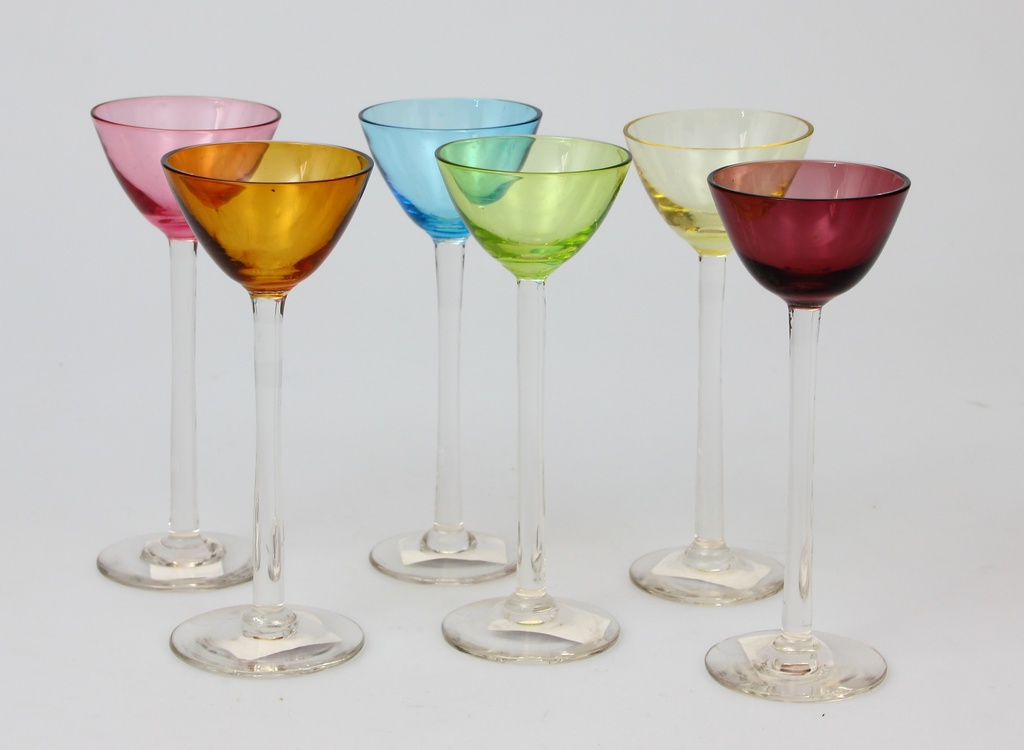 Stained glass glasses (6 pcs.)