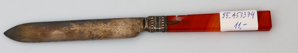 Art Nouveau silver knife