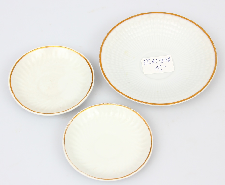 Kuznetsov porcelain saucer 3 pcs