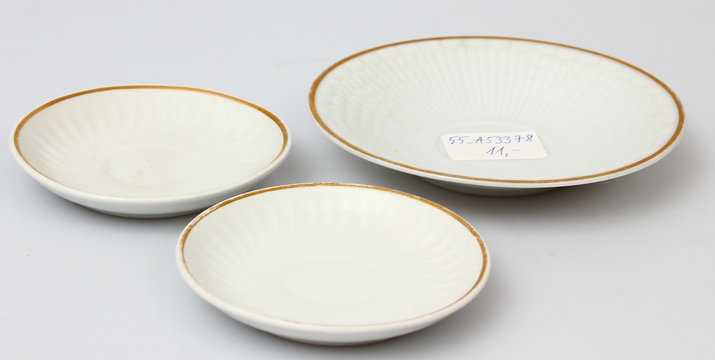 Kuznetsov porcelain saucer 3 pcs