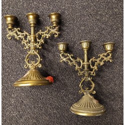 Metal candle holders (2 pcs.)