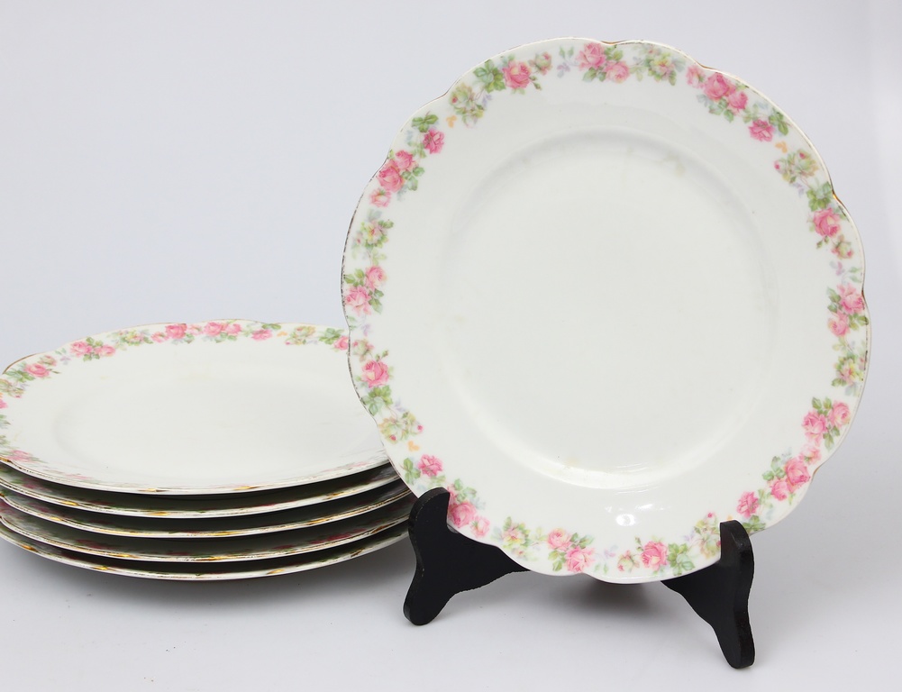 Porcelain plate set (6 pcs)