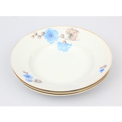 Porcelain soup plates 3 pcs,