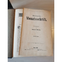 Baltische Monatsschrift Vol.37, 1890