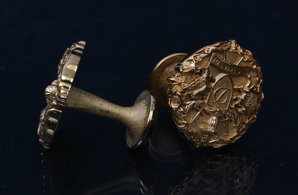 Gold-plated silver cufflinks