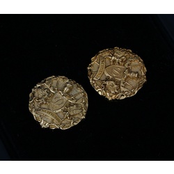 Gold-plated silver cufflinks