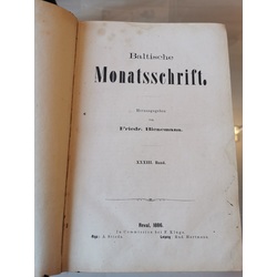 Baltische Monatsschrift Vol.33, 1886