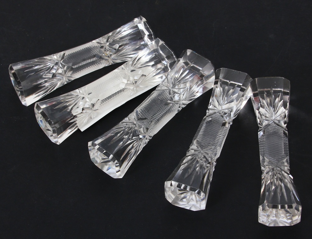 Crystal cutlery holders 5 pcs.