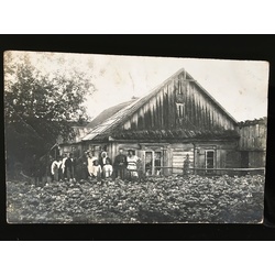 Family at home in Zemchugov. Daugavpils vicinity.