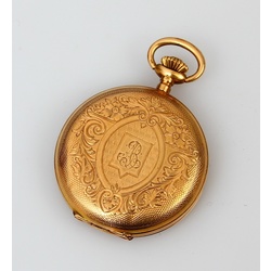 Gold pocket watch 