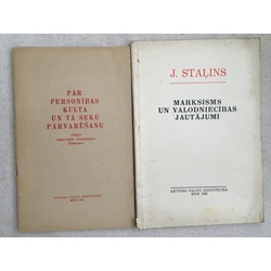 On overcoming the cult of personality and its consequences. J. Stalin. Marxism and linguistic issues.