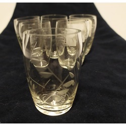 Glass vodka glasses (6 pcs)