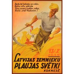 Плакат Фестиваль урожая латвийских фермеров