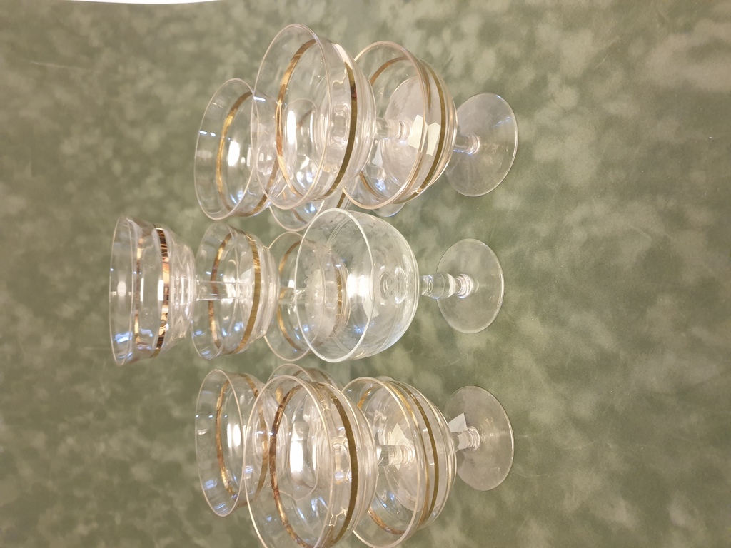 Glass dessert dishes (12 pcs)