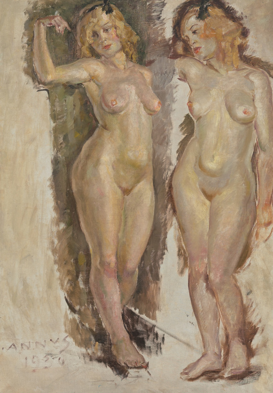 Two models of nudes in Paris