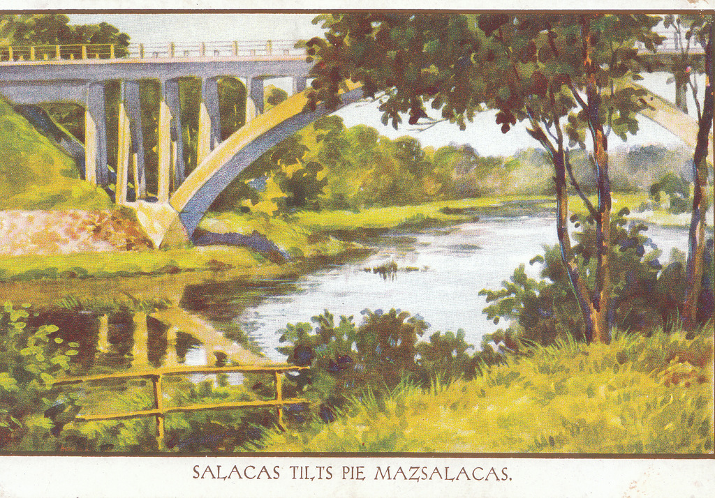 Postcard - Salaca Bridge