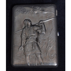 Silver cigarette case