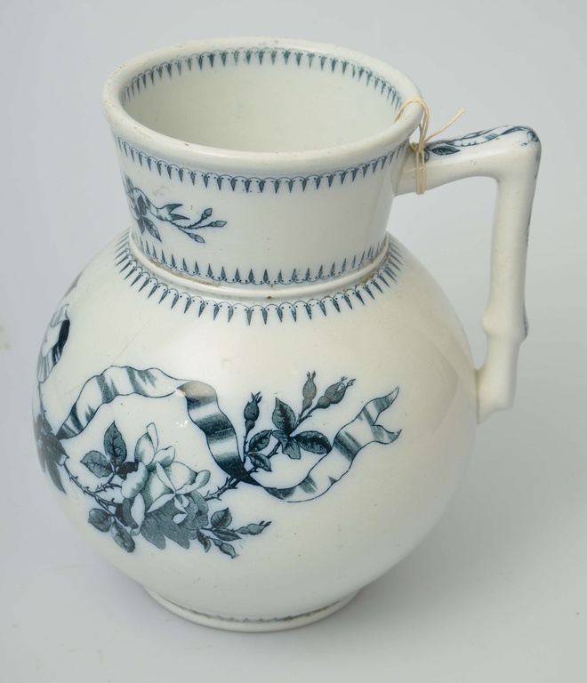 Faience water pitcher