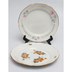 Porcelain serving plates (2 pcs.)