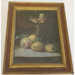 Still life with apples