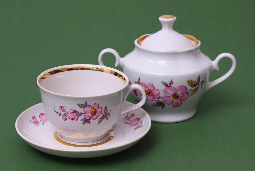 Porcelain set from the tea set 