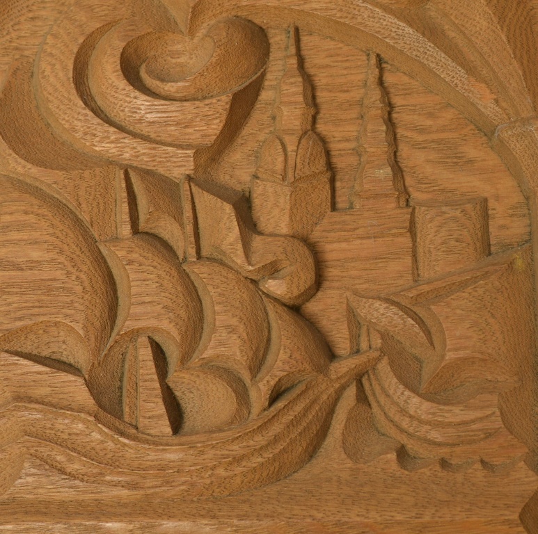 Decorative wooden wall plate 