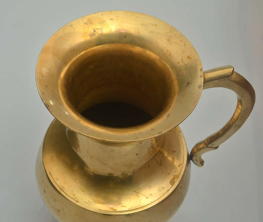 Silver-plated brass jug