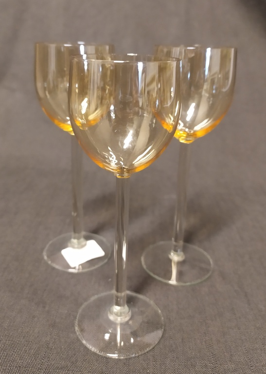 Glass glasses 3 pcs.