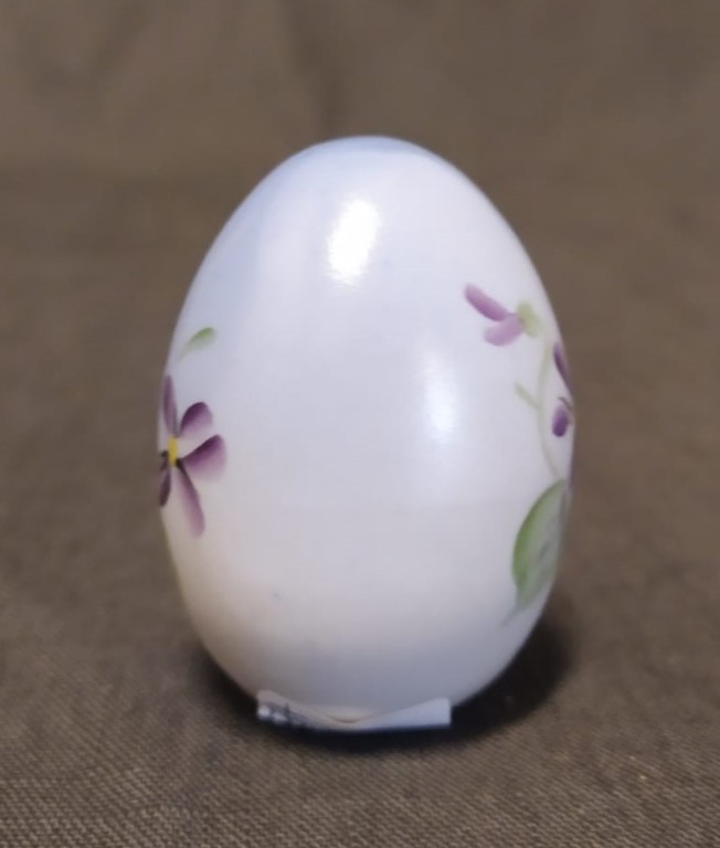 Painted porcelain egg 