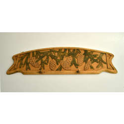 Wooden Art Nouveau hanger