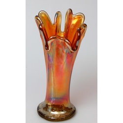 Colored glass vase