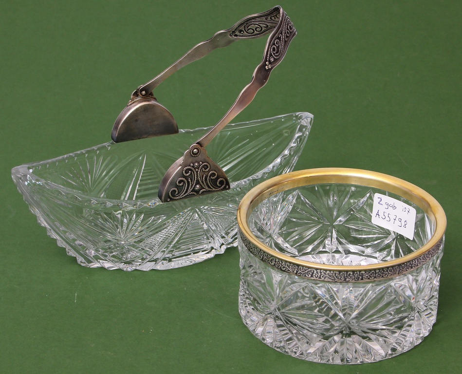 Crystal utensils for sweets  (2 pcs)