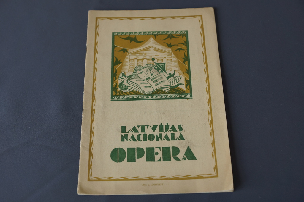 Программа Латвийской национальной оперы, 1924 год.