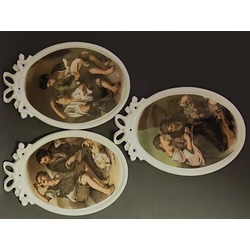 Porcelain plates .Tettau. Bavaria. Germany