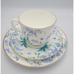 Porcelain cup with saucer and plate