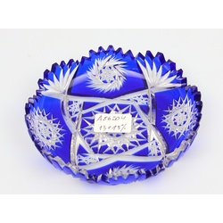 Blue crystal bowl